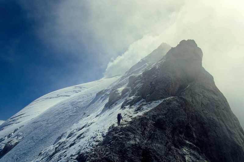 Aufstieg über den Marmolata-Westgrat